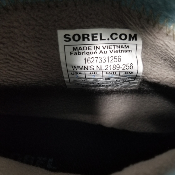 Sorel Meadow Gray Suede Leather Waterproof Insulated Zip Ankle Boots Women Sz 7 - Picture 6 of 6